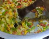 A picture of step 5 of Vegetables fried rice.