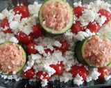 A picture of step 8 of Zucchini filled with minced meat.