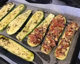 Une image de l'étape 4 de Courgettes blanches façon bruschetta.