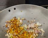 A picture of step 3 of Gobhi aloo matar.