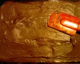 A picture of step 10 of Rootbeer Brownie Cake W/chocolate rootbeer frosting.
