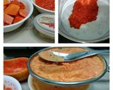 A picture of step 2 of Valentine's Day Papaya Coconut Vegan Dessert.