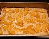 A picture of step 6 of Fresh Peach Cheesecake Crumble Bars.