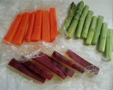 A picture of step 2 of Hamburger Steak Sticks Shaped Like Horsetails.