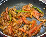 A picture of step 6 of Orissa Style Bhindi Masala.