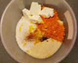 A picture of step 1 of No bake carrot/almond balls.