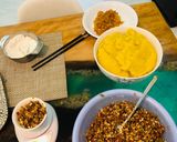 Hình bước làm 2 của món Bánh trung thu #trangramthang8