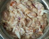 A picture of step 2 of Mayo Frankies.