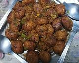 A picture of step 6 of Dry manchurian balls.