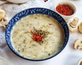 Foto langkah ke 7 dari resep Champignon Mushroom Cream Soup with Safronq.