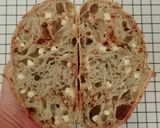 Foto langkah ke 26 dari resep Moringa Wijen Jinten Hitam Chili Flakes Cheese Sourdough Bread (Open Bake Method).