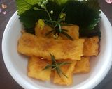 Hình bước làm 5 của món Sandwich phết trứng chuối chiên bơ