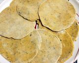 A picture of step 4 of Pudina Masala Poori.