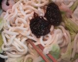 A picture of step 4 of Stir-Fried Udon in 10 min with Simmered Nori Seaweed.
