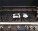 A picture of step 4 of Shrimp pockets with mango salsa.