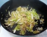 A picture of step 1 of Cabbage And Egg Fried Rice.