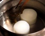 A picture of step 6 of Boiled Daikon Radish with Miso.