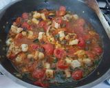 Foto del passaggio 4 della ricetta Linguine al sugo di polipo