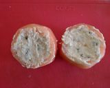 A picture of step 4 of Tofu Burger Stuffed Tomato.