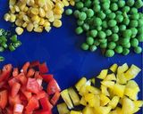 A picture of step 1 of Mixed veg fried rice.