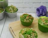 Foto langkah ke 6 dari resep 369.Pandan Cheese Cupcakes.