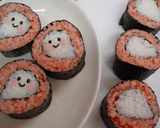 A picture of step 9 of 'Lil Ghost Sushi Rolls For Halloween.