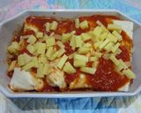 A picture of step 8 of Chicken Enchilada.