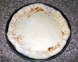 A picture of step 9 of Spicy Pepperoni Stuffed Crust Pizza.