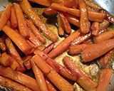 A picture of step 7 of Pan roasted carrot sticks stove top.