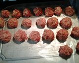 A picture of step 3 of Smoked Italian meatballs.
