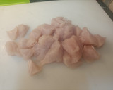 Foto del paso 2 de la receta: Pollo con aguacate y mermelada y garbanzos garrapiñados