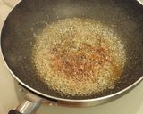 A picture of step 2 of Easy Kabocha Pudding in a Frying Pan.