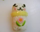 A picture of step 3 of Sleeping Barrel Bears Character Bento.
