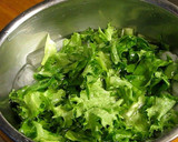 A picture of step 1 of Caesar Salad.