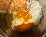A picture of step 1 of Sambar Dhokla.