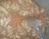 A picture of step 3 of Shahi pulao.