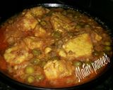 A picture of step 4 of Matar paneer.
