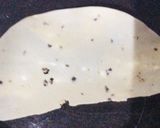 A picture of step 1 of Chatpata papad cone.