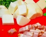 A picture of step 1 of Japanese Turnip and Bacon Soup.