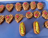 A picture of step 3 of Roti biscoff bites.