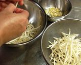 A picture of step 1 of Aji-Moyashi (Marinated Bean Sprouts) for Ramen.