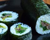 A picture of step 9 of Popular with Boys! Futomaki Sushi Rolls with Yakiniku Beef - Good for Picnics.