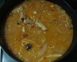 A picture of step 5 of For Valentine's Day Boiled chicken with tomato cream.