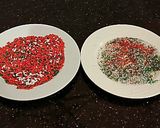 A picture of step 1 of Holiday White and Dark Chocolate covered Strawberries.