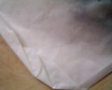 A picture of step 5 of Shrimp en Papillote with Mushroom Sauce.
