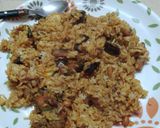 A picture of step 6 of Vangi bath - Brinjal Rice.