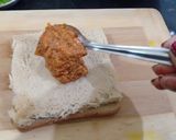 A picture of step 8 of Paneer tikka toast.