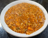 Foto del paso 3 de la receta: Guiso de pollo con lentejas turcas