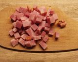 Une image de l'étape 2 de Poutine au Jambon.