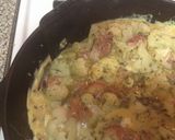 A picture of step 6 of Messy Quiche.